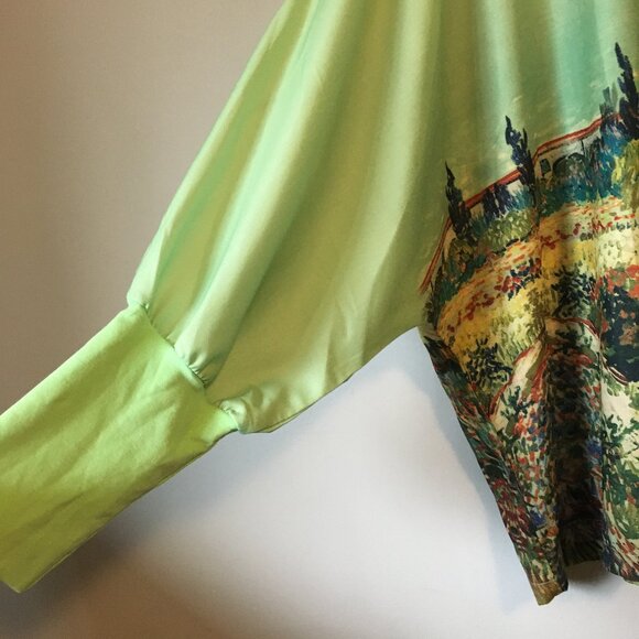 Vincent Van Gogh Fields Dolman Sleeve Top - Picture 5 of 12